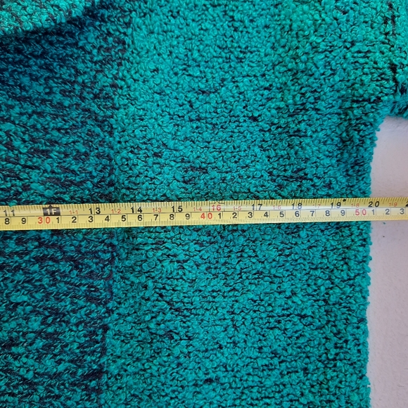 Vintage Monto Par Le Chois Sweater Jacket Size S-M Chunky Knit Puff Sleeve - Picture 8 of 14